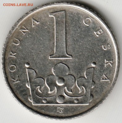 Чехия 1 крона 1996 г. до 24.00 15.06.17 г. - Scan-170607-0011