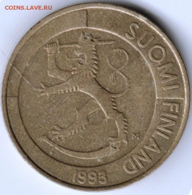 Финляндия 1 марка 1993 г. до 24.00 15.06.17 г. - Scan-170607-0043