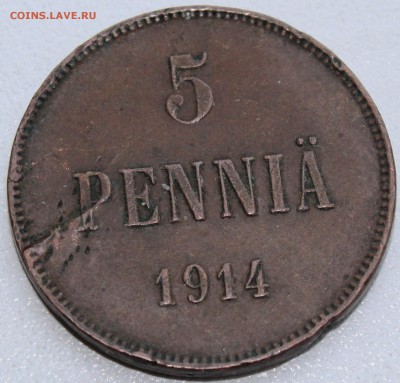 5 пенни 1914. Финляндия под Россией. - 5p14R.JPG