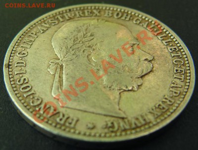 Австрия --1 корона 1893 серебро-- до 23.02.2011 22.00 М - 1 к 1893-1