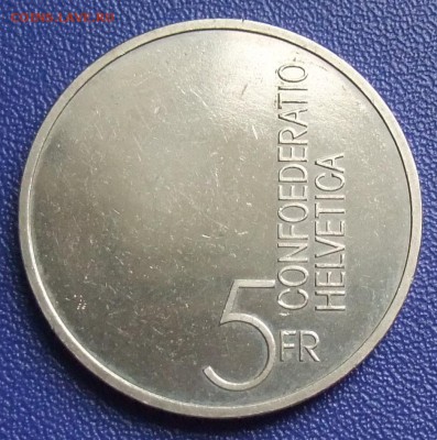 Швейцария. 5 франков 1985. Год музыки. До 14.06.17. - 5-1985-.JPG
