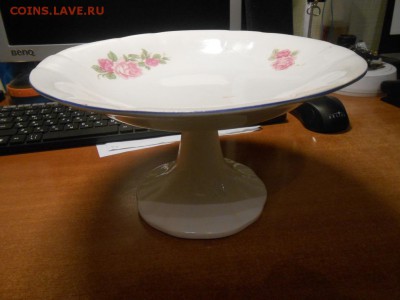 Ваза для фруктов 20-е годы РСФСР завод  БУДЫ - DSCN5220.JPG