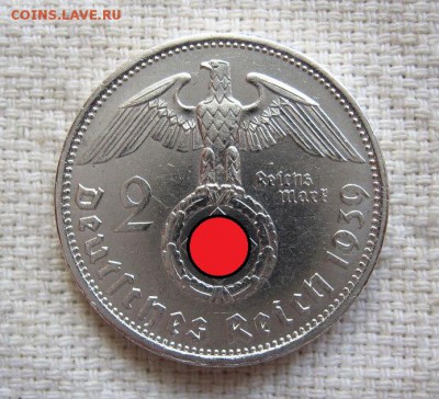 Германия,2 рейхсмарки 1939 А, Гинденбург.№1 до 13.06 в 22.00 - 3.JPG