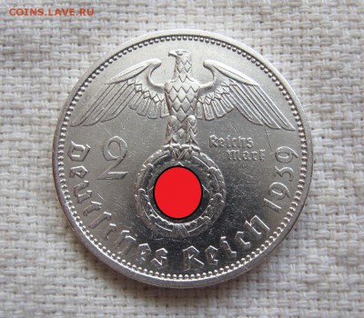 Германия,2 рейхсмарки 1939 А, Гинденбург.№2 до 13.06 в 22.00 - 3.JPG