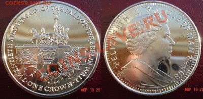 Монеты кронового размера:"Титаник","Граж.война", "Берл.стена - Б. стена.JPG