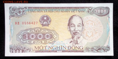 Вьетнам 1000 донг 1988 unc до 17.06.17. 22:00 мск - 2
