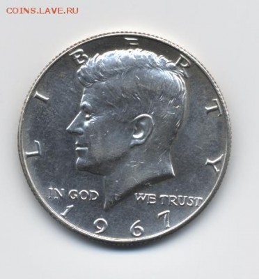 Серебряные монеты 20 в. (Британия,США,Португалия,Германия) - 1-2 доллара 1967 г . - 2