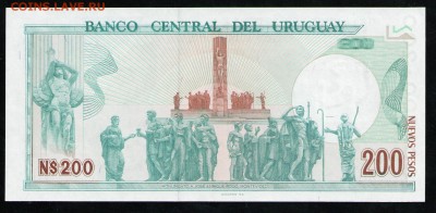 УРУГВАЙ 200 ПЕСО 1986 UNC - 30 001