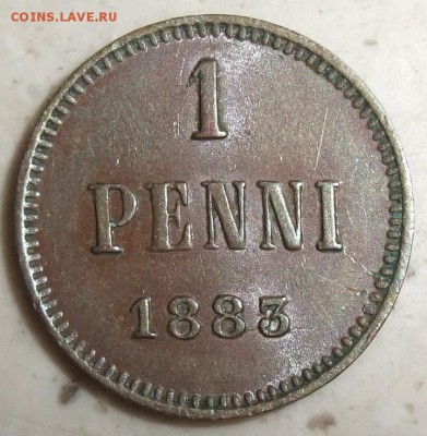Финляндия. 1 пенни 1883. До 18.06.2017, 21:30. - 1-1883-au.JPG