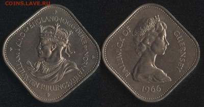 Англия и колонии по ФИКСированной цене - Гернси 10 шиллингов 1966