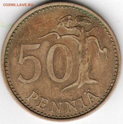 Финляндия 50 пенни 1970 г. до 24.00 20.06.17 г. - Scan-170610-0049