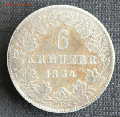С 1РУБ. ФРАНКФУРТ 6 крейцеров 1854г. ПАНОРАМА ГОРОД до 18.6 - IMG_7308.JPG
