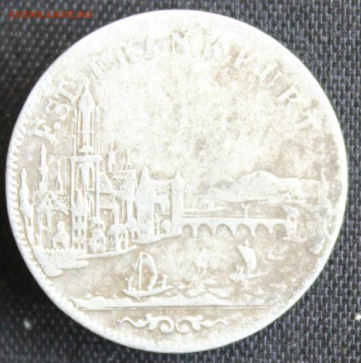 С 1РУБ. ФРАНКФУРТ 6 крейцеров 1854г. ПАНОРАМА ГОРОД до 18.6 - IMG_7307.JPG