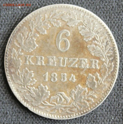 С 1РУБ. ФРАНКФУРТ 6 крейцеров 1854г. ПАНОРАМА ГОРОД до 18.6 - IMG_7306.JPG