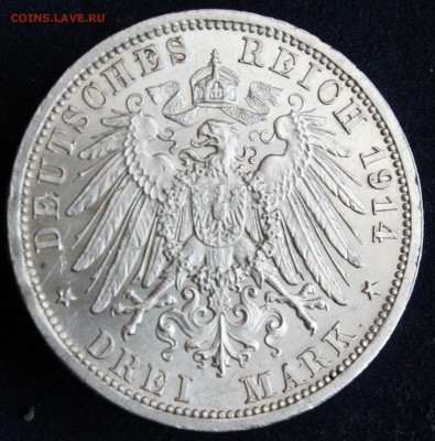 С 1 РУБ. ПРУССИЯ 3 марк 1914г. МУНДИР UNC до 18.06 КОРОТКИЙ! - IMG_6613.JPG