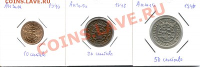 Ангола португальская, типы 1948-1950 и 1952-1960 годов - Angola-1948-1