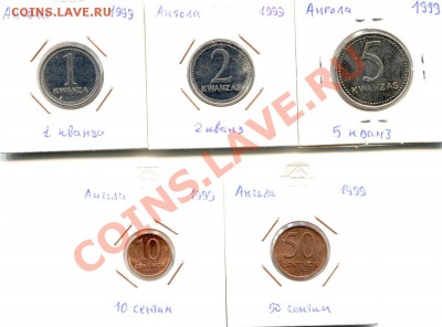 Ангола республика, тип 1975-1979 и 1999 года - Angola-1999-1
