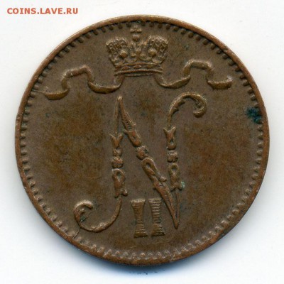 Финляндия 1 пенни 1914 - вензель. - Рос-Финляндия_1пенни-1914_А