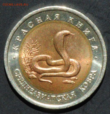Красная Книга. 10 руб 1992. Кобра. С 200. До 22.06 - 033