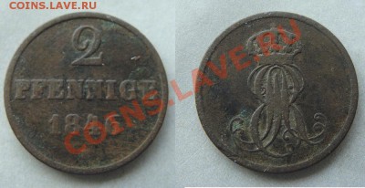 Германия Ганновер-- 2 пфеннига 1846 -- до 25.02.2011 - Coin671(1)