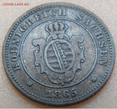 Саксония 1 новый грош 10 пфеннингов 1865г. до 21.06.17 - DSCN2907.JPG