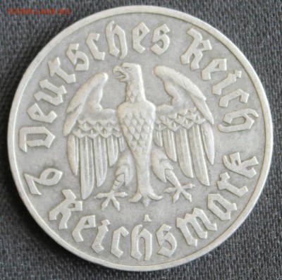 С 1 РУБ.  ГЕРМАНИЯ 2 марк 1933г. МАРТИН ЛЮТЕР до 30.06 в 22 - IMG_7357.JPG