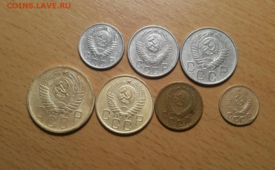годовой комплект 1955г - 1,2,3,5,10,15,20коп до 23 июня блиц - 1955 годовой 2 2