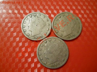 США 5 центов 1905, 07, 09 до 24.02. 20-00 Мск - DSCN1482.JPG