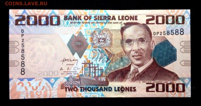 Сьерра-Леоне 2000 леоне 2010 unc до 24.06.17. 22:00 мск - 2