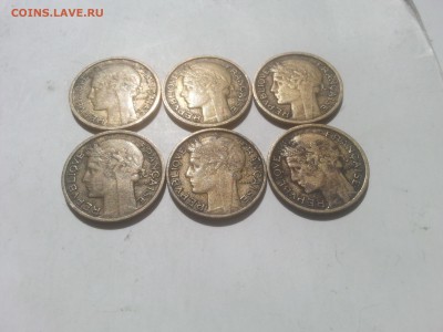 Франция 50 сантим 1931-1941 6 штук до 22-00 19.06.17 - 20170618_105534