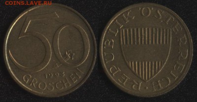Австрия 50 грошей 1993  до 22:00мск 23.06.17 - Австрия 50 грошей 1993