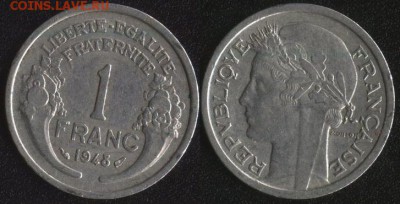 Франция 1 франк 1948 до 22:00мск 23.06.17 - Франция 1 франк 1948