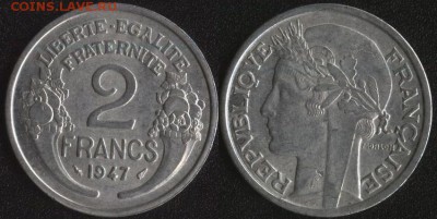 Франция 2 франка 1947 до 22:00мск 23.06.17 - Франция 2 франка 1947