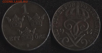 Швеция 1 эре 1946 до 22:00мск 23.06.17 - Швеция 1 эре 1946
