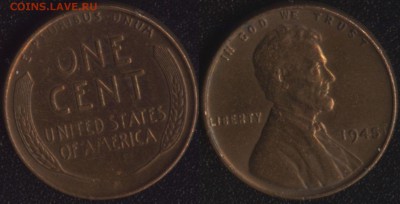 ~ 100 монет до 1950 года по ФИКСированной цене - США 1 цент 1945