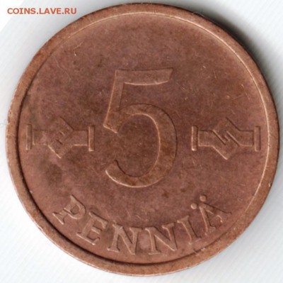 Финляндия 5 пенни 1965 г. до 24.00 25.06.17 г. - Scan-170610-0023