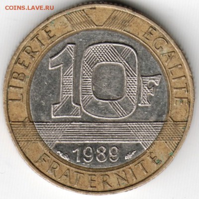 Франция 10 франков 1989 г. до 24.00 25.06.17 г. - Scan-170610-0076