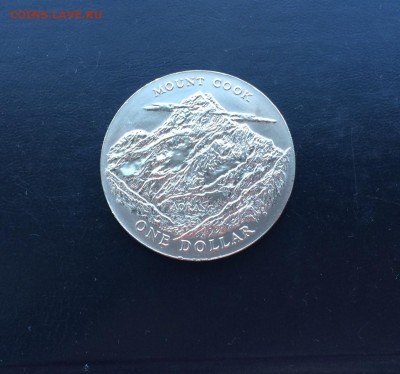 Крона Шайба Новая Зеландия 1$ доллар 1970 гора Кука - am8Sp5qovcU