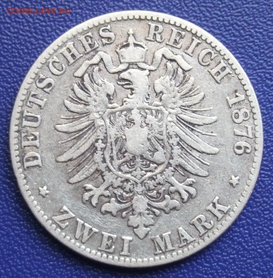 Баден. 2 марки 1876. До 25.06.17 в 21:30. - Baden-2-1876-.JPG