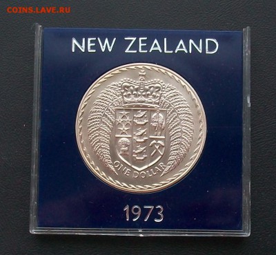 Новая Зеландия 1$ доллар 1973 Герб Крона Шайба - 100_6740