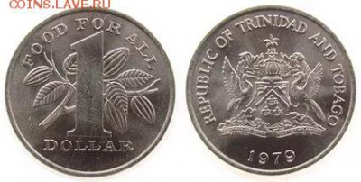 Тринидад и Тобаго 1$ доллар 1979 ФАО FAO герб - i