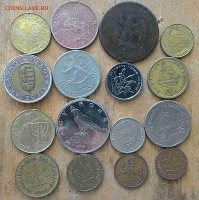 Иностранные монеты разные 16 штук №2 - 4_thumb