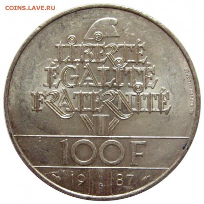 Франция, 100 франков, 1987, Ла Файет до 23.06 - lot-215240-2