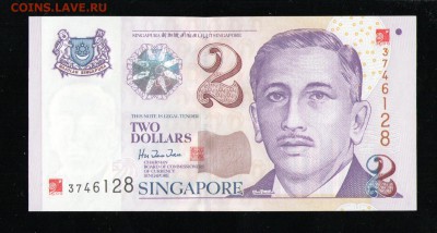 СИНГАПУР 2 ДОЛЛАРА 2000 ЮБИЛЕЙНАЯ UNC - 3 001