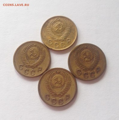 2 копейки 1953,1955,1956,1957г. , до 27.06.17г. - 253-57-5