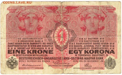 Австро-Венгрия 1 крона 1916 г. до 27.06.17 г. в 23.00 - сканы 007