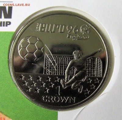 Крона Шайба Гибралтар 1 крона 1996 Футбол Чемпионат Европы - s-l1600 (10)