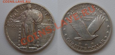 квотер США 1918 г. приятный - квотер1918