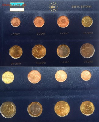 Евро набор Эстония 2011 год UNC до 25.06.17 22:00 - Эстония 2011.JPG