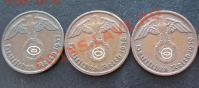 Третий рейх, набор 2 пф, 1937-39 гг, до 22.02 в 21-00 мск - рейх 1937-40 2